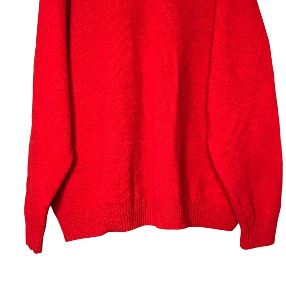 Paul & Shark 1/2 Zip Sweater Pullover Argyle Wool Red Diamond Knit Men's 2XL - Picture 11 of 12